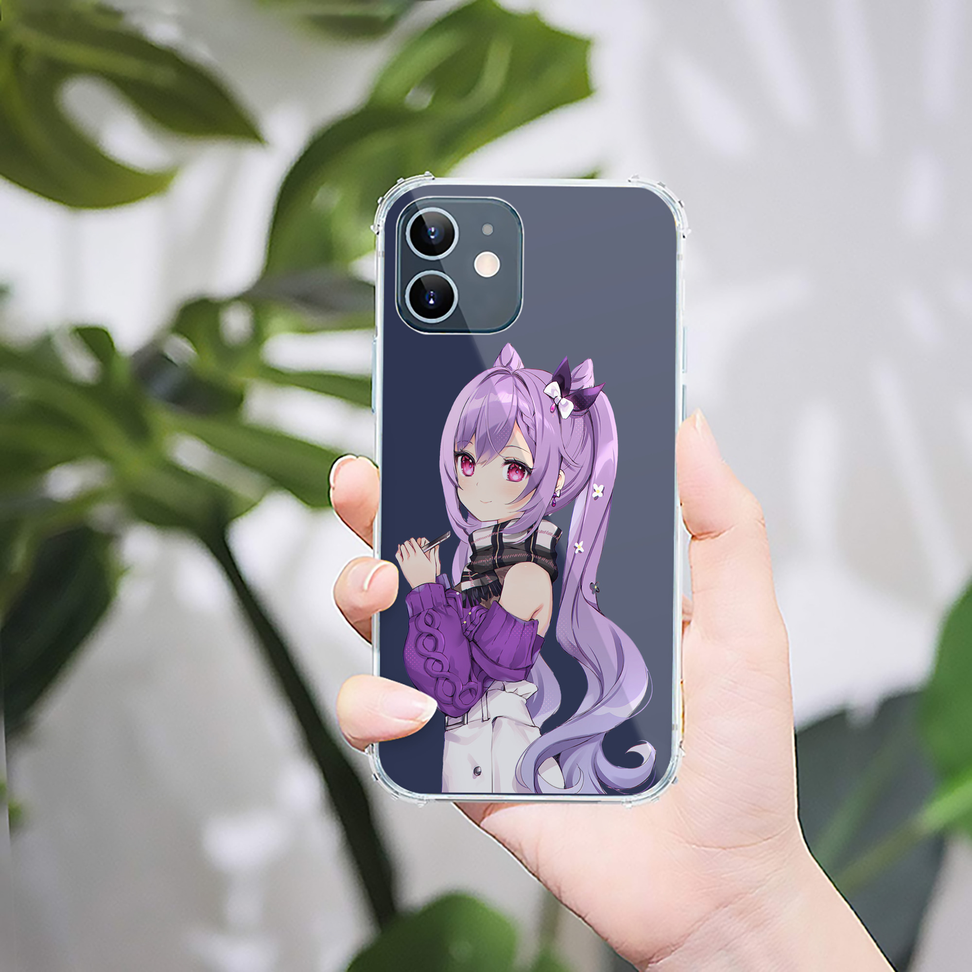 げんし神 刻晴 こくせい genshin Kokusei 【iPhone 12シリーズ対応】透明スマホケース（クリアソフトケース）